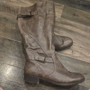 Brown Leather Women's Boots